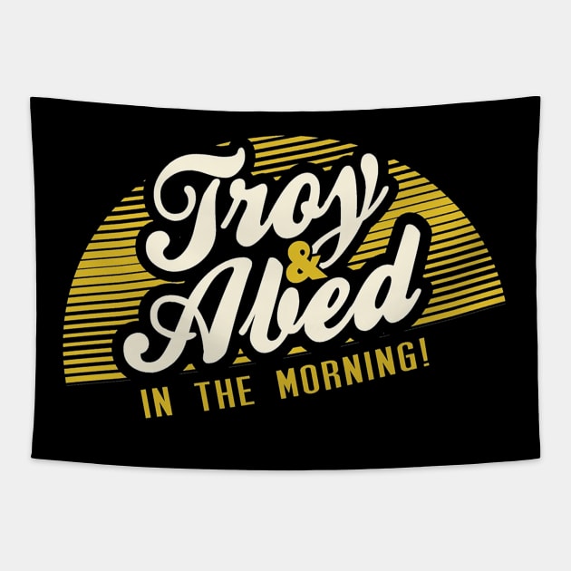 Troy and Abed in the Morning! Tapestry by neillvictoria