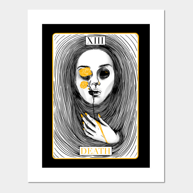 Death Tarot Card Death Tarot Card Ink Posters And Art Prints