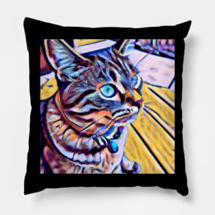 Cat Painting Pillow