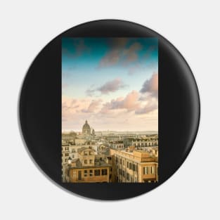 Rome Cityscape Skyline Pin