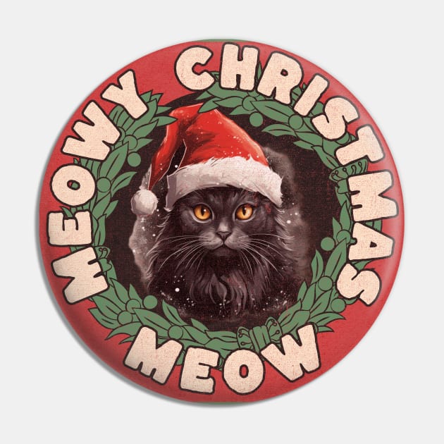 Meowy christmas meow Pin by OurCCDesign