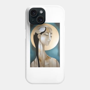 Woman and Moon Phone Case