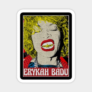 Erykah Badu 80s Pop Art Fan Art Magnet