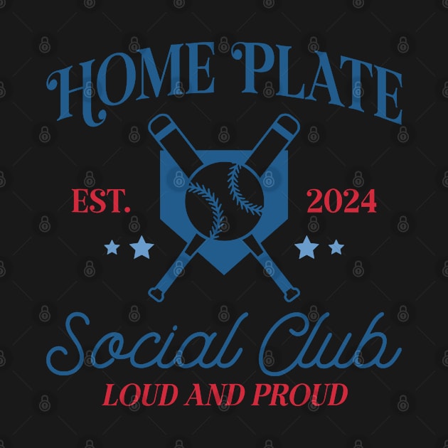 Home Plate Social Club, Midday, Softball Mom, Softball Dad, Softball Game Day, Softball Grandma, Softball Family by SmilArt