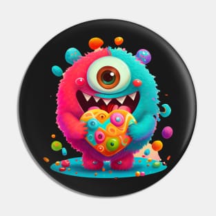 Blobber - Adorable Round Monster Pin