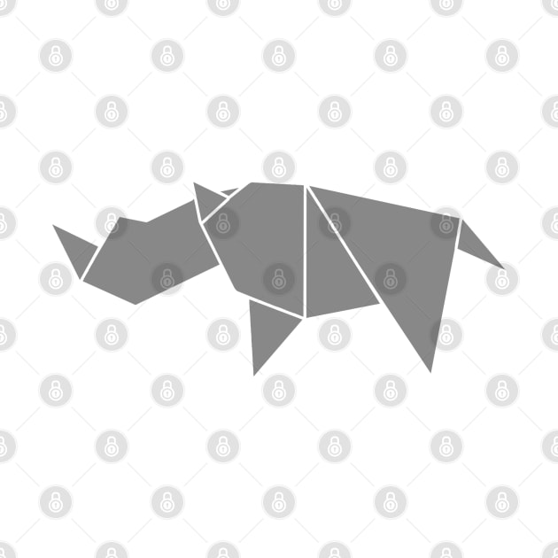 Origami Rhino by GradientPowell