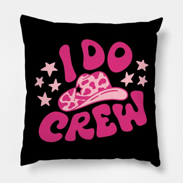 Bachelorette gift crew Pillow by Positively Petal Perfect 