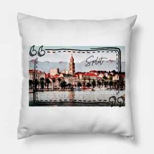 Split, Croatia Pillow