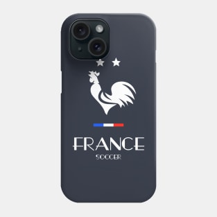 France Rooster Two Stars Soccer Football Flag Phone Case