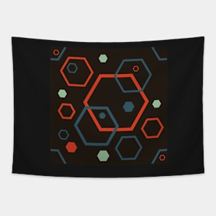 Minimal Colorful Abstract Pattern Tapestry