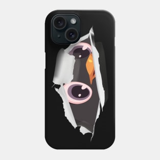 Cute penguin hiding design Phone Case