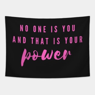 Power Inspirational Quote Tapestry