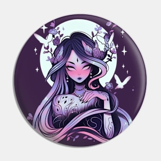 Moon Child Witch Pin