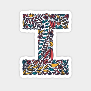 Tropical Letter I Magnet