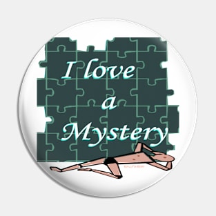 I Love a Mystery Puzzle Pin