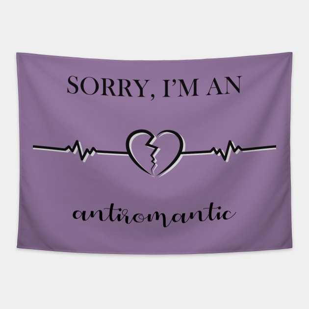 Anti Romantico - Broken heart  Logo design Tapestry by Al-loony