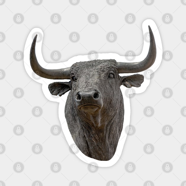 Bull's Head Magnet by dalyndigaital2@gmail.com