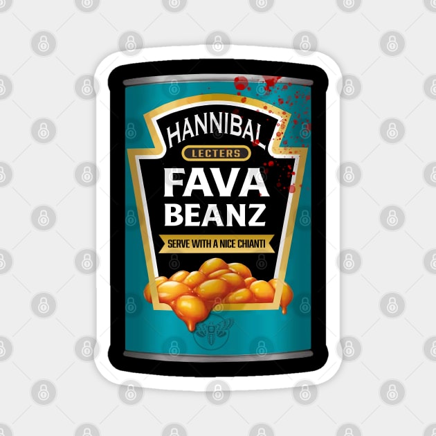 Hannibal Lecter's Fava Beanz Magnet by theDarkarts