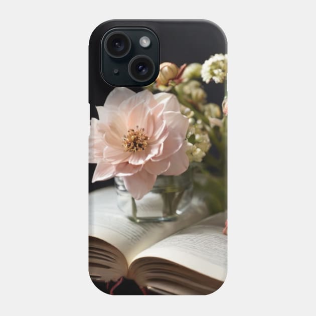 book flowers Phone Case by Sask Designer