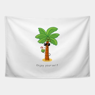 cute coconut tree Tapestry