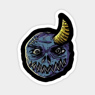 Demon Face Ball Magnet