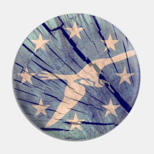 Corpus Christi Wood Flag Pin