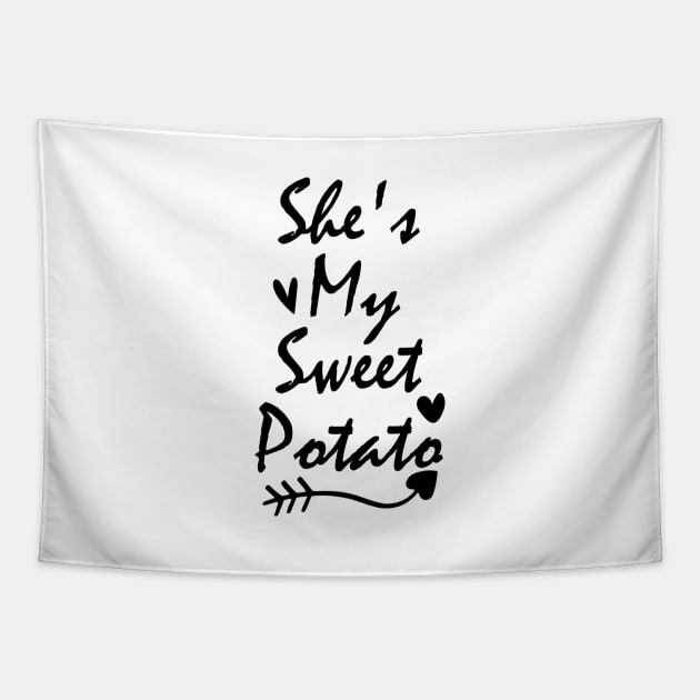 she's My Sweet Potato Tapestry by kirayuwi