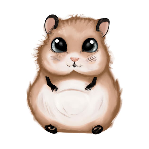 Cute Hamster Drawing by Play Zoo