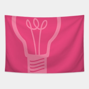 Pink Light Bulb Tapestry