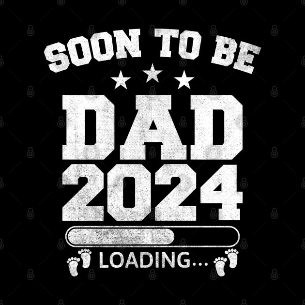 Soon To Be Dad 2024 Loading Baby Feet by STOCKWEAR