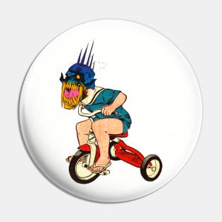 Demonic Trike Rider Pin