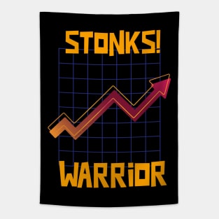 Stonks Warrior Tapestry