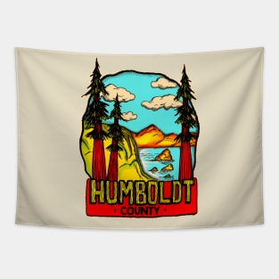 Retro Humboldt County Tapestry