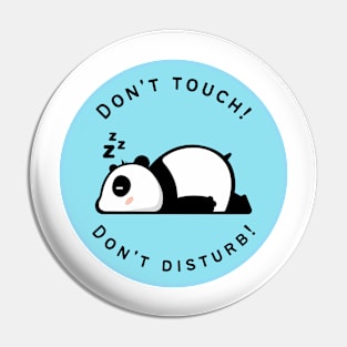 Cute Sleeping Panda Cartoon Design Pin