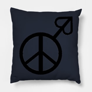 PEACE LOVE MAN Pillow