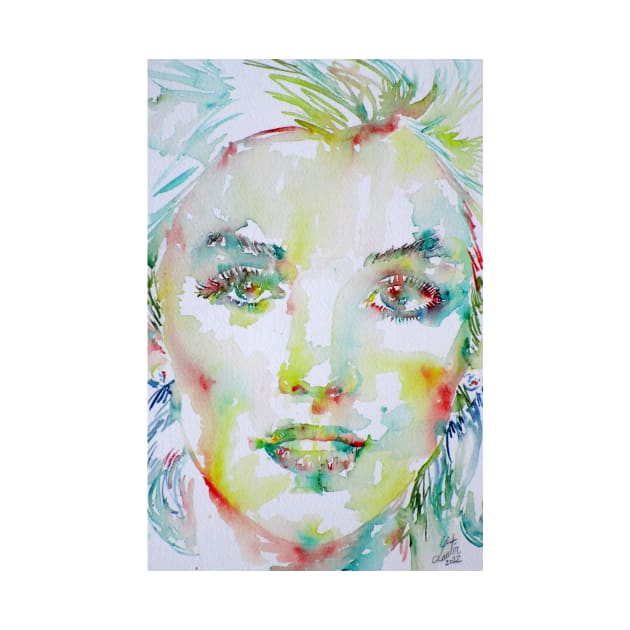 MARILYN MONROE watercolor portrait .1 by lautir