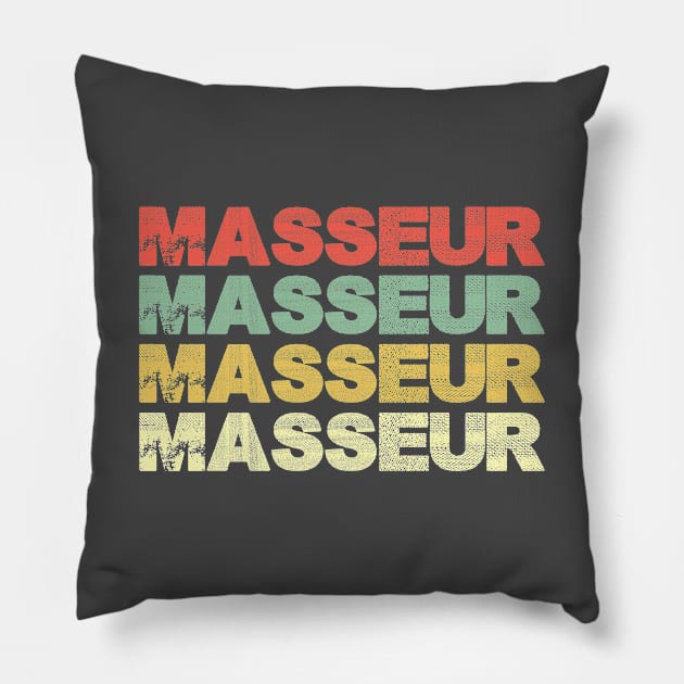 Masseur. Massage therapist. Perfect present for mom mother dad father friend him or her Pillow by SerenityByAlex