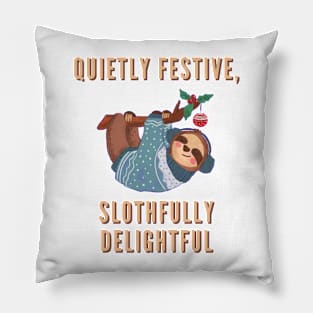 Introvert Christmas Quote Pillow