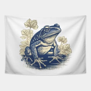 Feeling blue This frog has got your back Tapestry