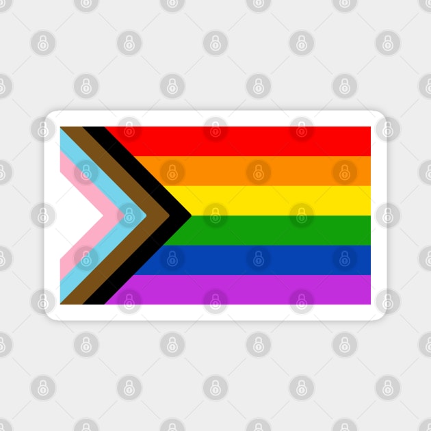 Progress Pride Flag Magnet by AnnaBanana