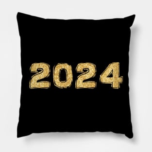 Gold 2024 Pillow