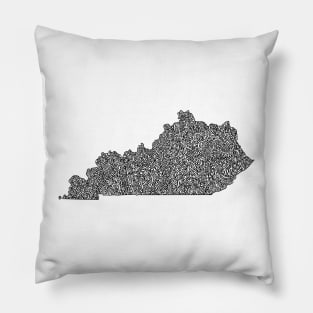 Kentucky Map Pillow