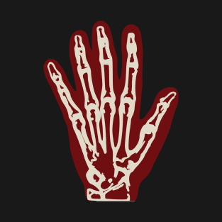 Xray Hand Boney Five Fingers T-Shirt