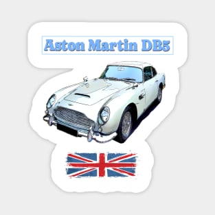 The DB5 Classic with union jack flag Magnet