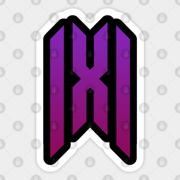 monsta x logo monsta x sticker teepublic