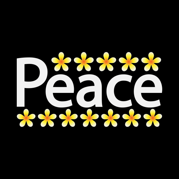 Peace creative text design by BL4CK&WH1TE 