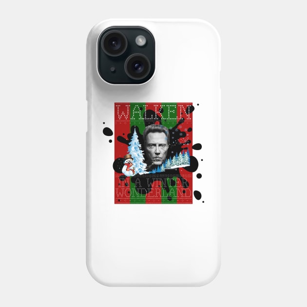 Walken In A Winter Wonderland Christmas Knit Phone Case by joeysartworld