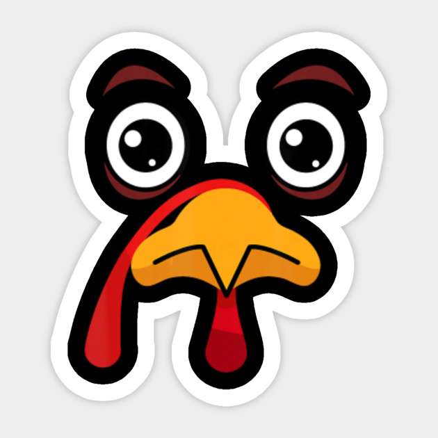 Turkey Face Funny Thanksgiving Emoji Gobble Gobble Gift ...