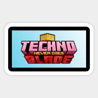 Technoblades Never Dies Video Game Gaming Gamer bi Sticker