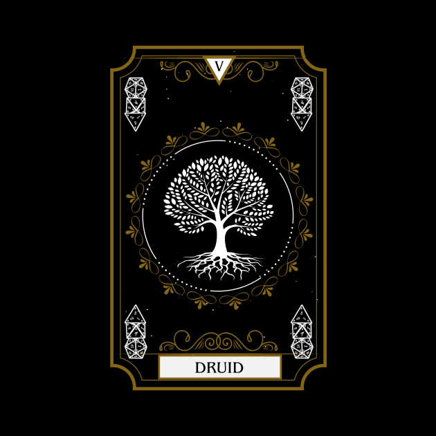 Druid Dnd Tarot Card for Dungeons and Dragons by JaeSlaysDragons